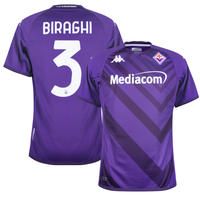 Kappa Fiorentina Kombat Home Biraghi 3 Shirt 2022-2023 (Official Printing) - L