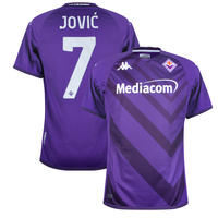 Kappa Fiorentina Kombat Home Jović 7 Shirt 2022-2023 (Official Printing)