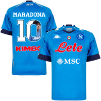 Kappa Napoli Maradona 10 Home Authentic Shirt 2020-2021 (Gallery Style Printing) - S