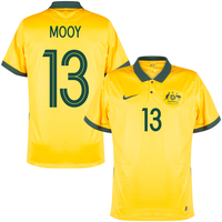 Nike Australia Mooy 13 Home Shirt 2020-2021 (Fan Style Printing) - XL