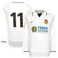 Nike CF Valencia 2002-2003 Home Shirt L/S - New Condition - SANCHEZ 11 - MATCH ISSUE