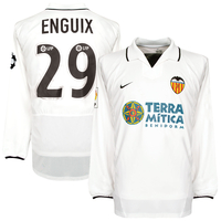 Nike CF Valencia 2002-2003 Home Shirt L/S - NEW Player Issue - Egguix no 29 - Size L - L