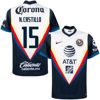 Nike Club America N. Castillo 15 Away Shirt 2020-2021 (Fan Style Printing) - S