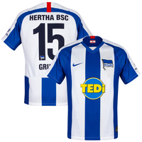 Nike Hertha Berlin Home Grujic 15 Shirt 2019-2020 (Official Printing) - XXXL