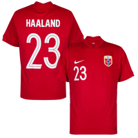 Nike Norway Haaland 23 Home Shirt 2020-2021 (Fan Style Printing)