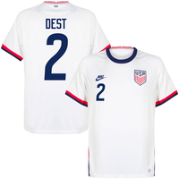Nike USA Home Dest 2 Shirt 2020-2021 (Fan Style Printing)