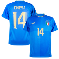 Puma Italy Home Chiesa 14 Shirt 2022-2023 (Official Printing) - M