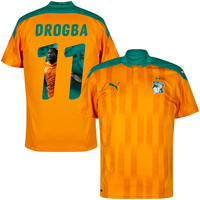 Puma Ivory Coast Drogba 11 Home Shirt 2020-2021 (Gallery Style Printing) - XXL