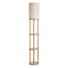 Shelby Floor Lamp with Shelves,  Oak
