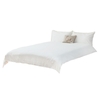 Super King Stonewashed Cotton Bedding Set,  White