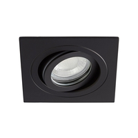 Sym Square IP65 Tiltable Downlight,  Matte Black