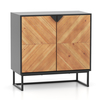 Sideboard Buffet Cabinet with Storage and shelf for Living Room-Black