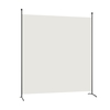 Single Panel Room Divider with Curved Support Feet-White