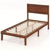Single/King Size Bed Frame with Headboard and Slats Support-Single Size