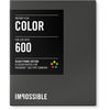 Impossible 600 Color Film BLACK FRAME Pack 8 Shots