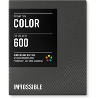 Impossible 600 Color Film BLACK FRAME Pack 8 Shots