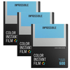 Impossible 600 Color Film SILVER FRAME Triple Pack 24 Shots
