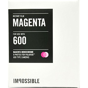 Impossible Magenta 600 MONOCHROME Film Pack 8 Shots