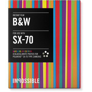 Impossible Sx-70 Bw Film Hard Color Frame Pack 8 Shots