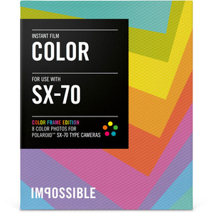 Impossible SX-70 Color Film COLOR FRAME Pack 8 Shots