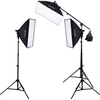 Interfit F5 Three-Head Fluorescent Lighting Kit with Boom Arm