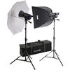 Interfit INT187 Stellar X Tungsten 500w SoftboxUmbrella Kit