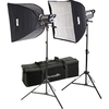 Interfit INT188 Stellar X Tungsten 500w Twin Softbox Kit
