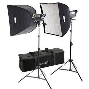 Interfit INT197 Stellar X Solarlite Twin Softbox Kit (100 x 140cm)
