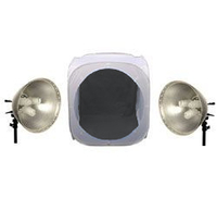 Interfit INT321 Pop Up Light Tent 60cm x 60cm with 2x INT103 Lights