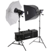 Interfit INT464 Stellar XD Softbox and Umbrella Kit - 100w/s