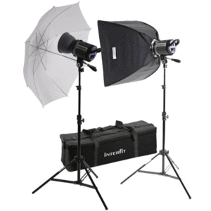 Interfit INT464 Stellar XD Softbox and Umbrella Kit - 100w/s
