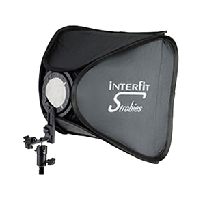 Interfit STR127 Strobies Folded Softbox 60cm x 60cm with Bracket Kit