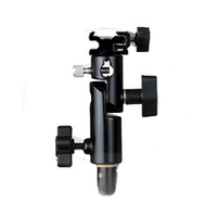 Interfit STR140 Stobie Metal Umbrella Bracket with Flash Shoe