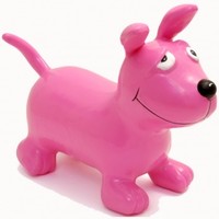 Happy Hopperz Pink Dog - Age 1-2+yrs
