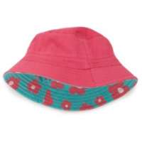 Hatley Blue Flowers Reversible Sun Hat - Large (5-7 Years)