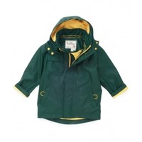 Hatley Boys Green and Yellow Waterproof Raincoat