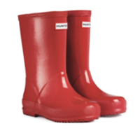 Hunter First Gloss Kids Pillar Box Red Wellies
