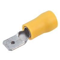 Davico EYPO 63M Yellow 6.3mm Male Tab Connector Pack of 100