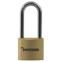 Defender DFBP4/2.5 Brass Padlock Long Shackle 40mm