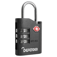 Defender DFTSACOMBI135 TSA Combination Padlock 35mm