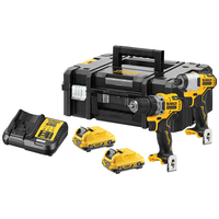 DEWALT DCK2110L2 XR Brushless Sub-Compact Twin Pack 12V 2 x 3.0Ah. ..
