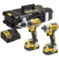 DeWalt DCK2500P2B XR Brushless Tool Connect Twin Pack 18V 2 x 5.0A...