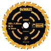 DEWALT DT10624-QZ Circular Saw Blade 165 x 20mm x 24T Cordless Ext...