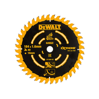 DEWALT DT1669-QZ Cordless Mitre Saw Blade For DCS365 184 x 16mm x 24T