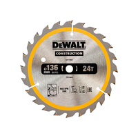 DEWALT DT1949-QZ Cordless Construction Trim Saw Blade 165 x 20mm x 24T