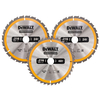 DEWALT DT1962 Construction Circular Saw Blade 3 Pack 216 x 30mm 2. ..