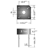 KBPC604 Diotec Silicon Bridge Rectifier 400V