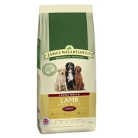 James Wellbeloved Adult Large Breed - Lamb Rice - Economy Pack: 2 x 15kg