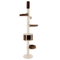 Natural Paradise Ceiling Cat Tree - XL - Chocolate