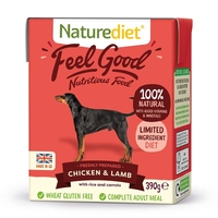 Naturediet Feel Good Adult - Chicken & Lamb - 18 x 390g